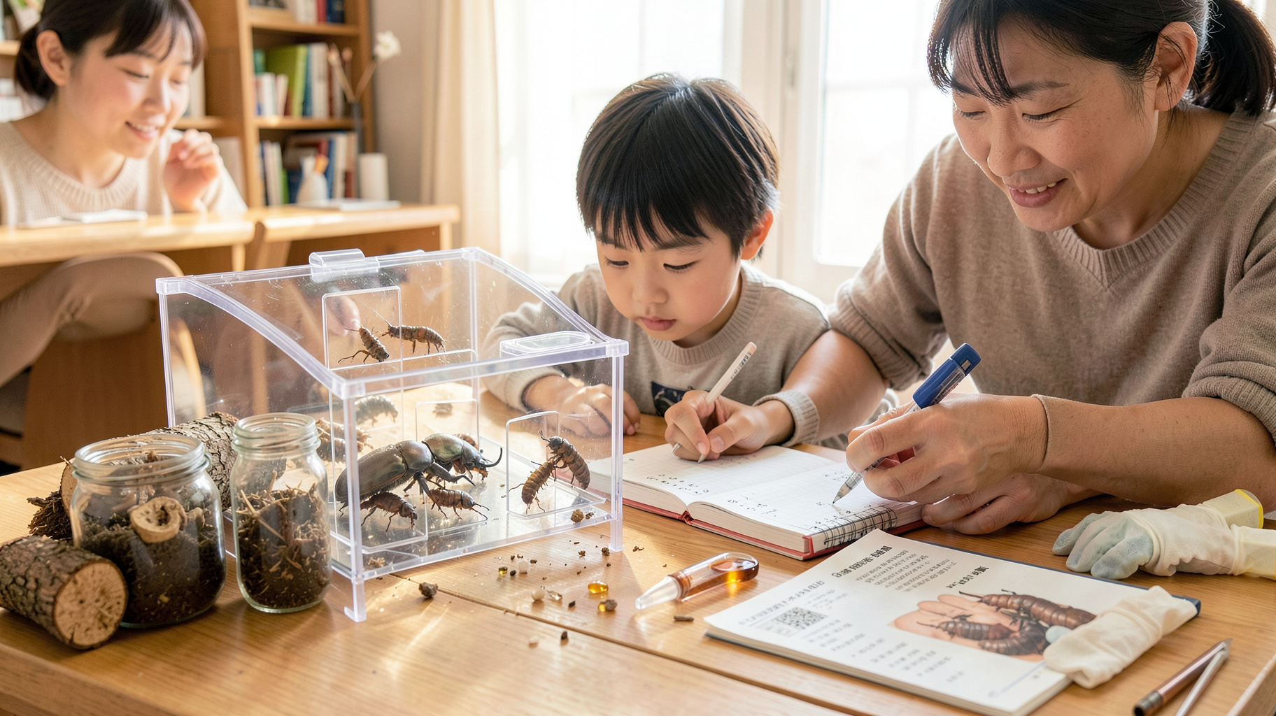 オオクワガタ幼虫14匹の繁殖成功が示す、入門市場拡大と飼育用品の新商機のイメージ